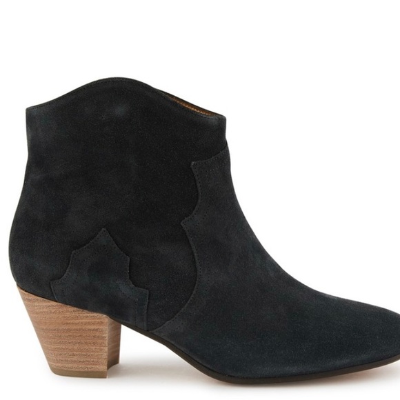 Isabel Marant Dicker Suede Booties - Picture 1 of 4
